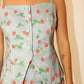 Jagoda Sleeveless Button-Front Top With Strawberry Print Clothing Bailey Rose 