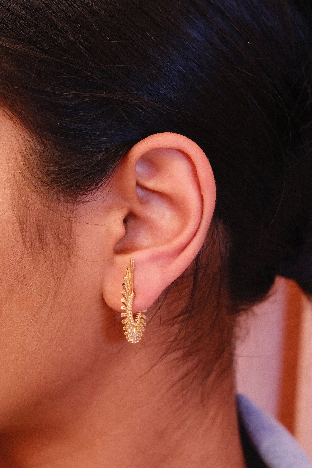 Jessa Statement Hoop EarringsMure + Grand