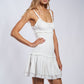 Journee Round Neck with Adjustable Tie Strap Mini Dress Clothing Sky to Moon 