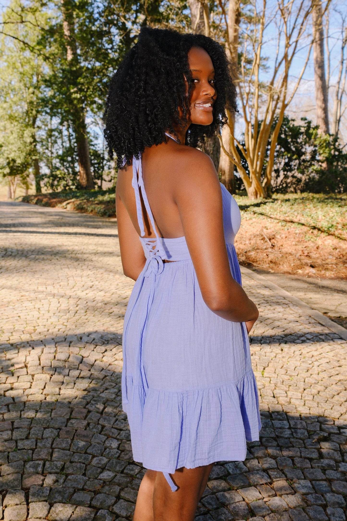 Kinsley Ruffle Mini Dress Clothing Mure + Grand 
