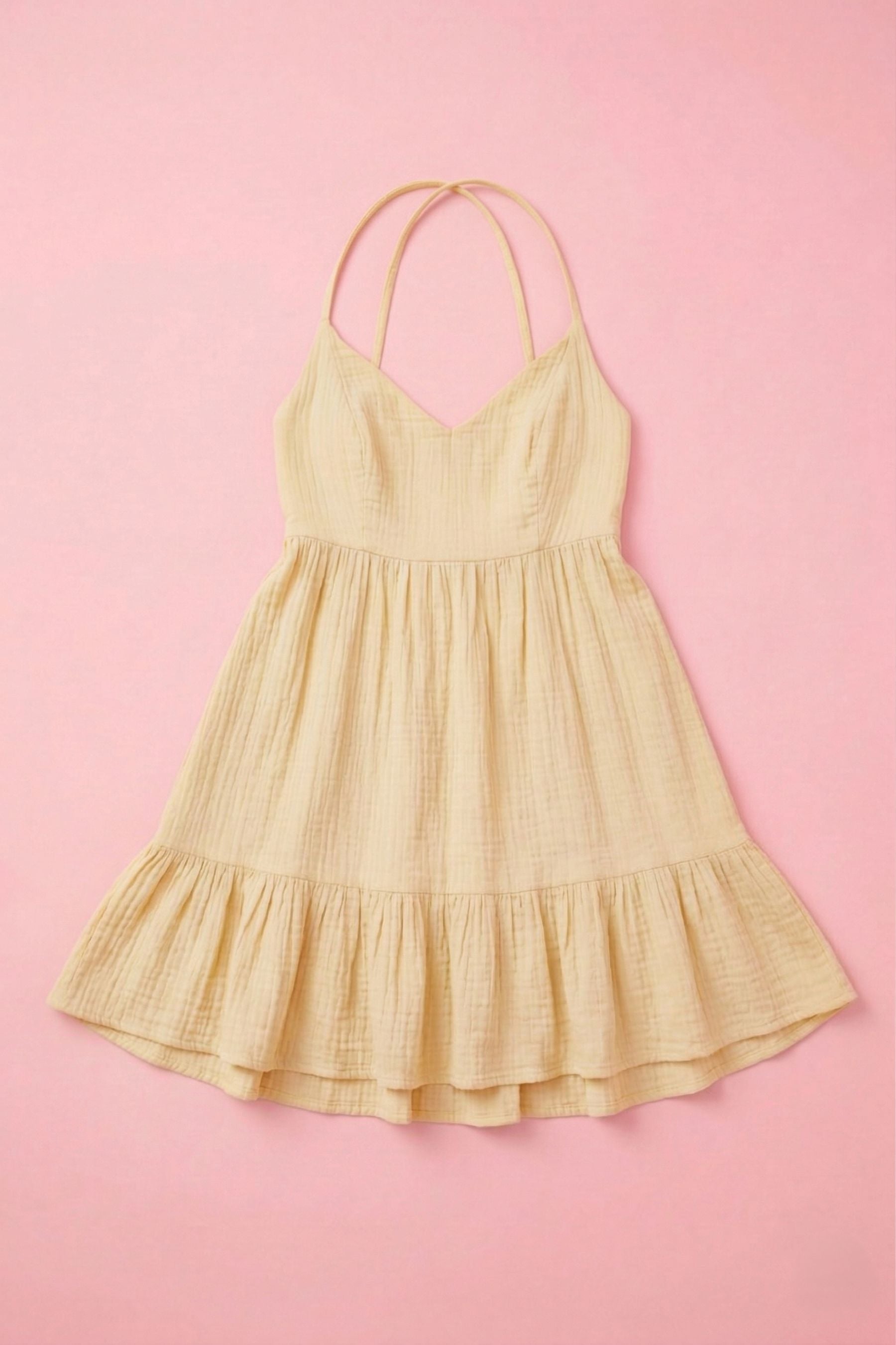 Kinsley Ruffle Mini Dress Clothing Mure + Grand Butter Yellow XS 