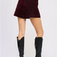 Lainey Mini Suede Skort Clothing Emory Park 