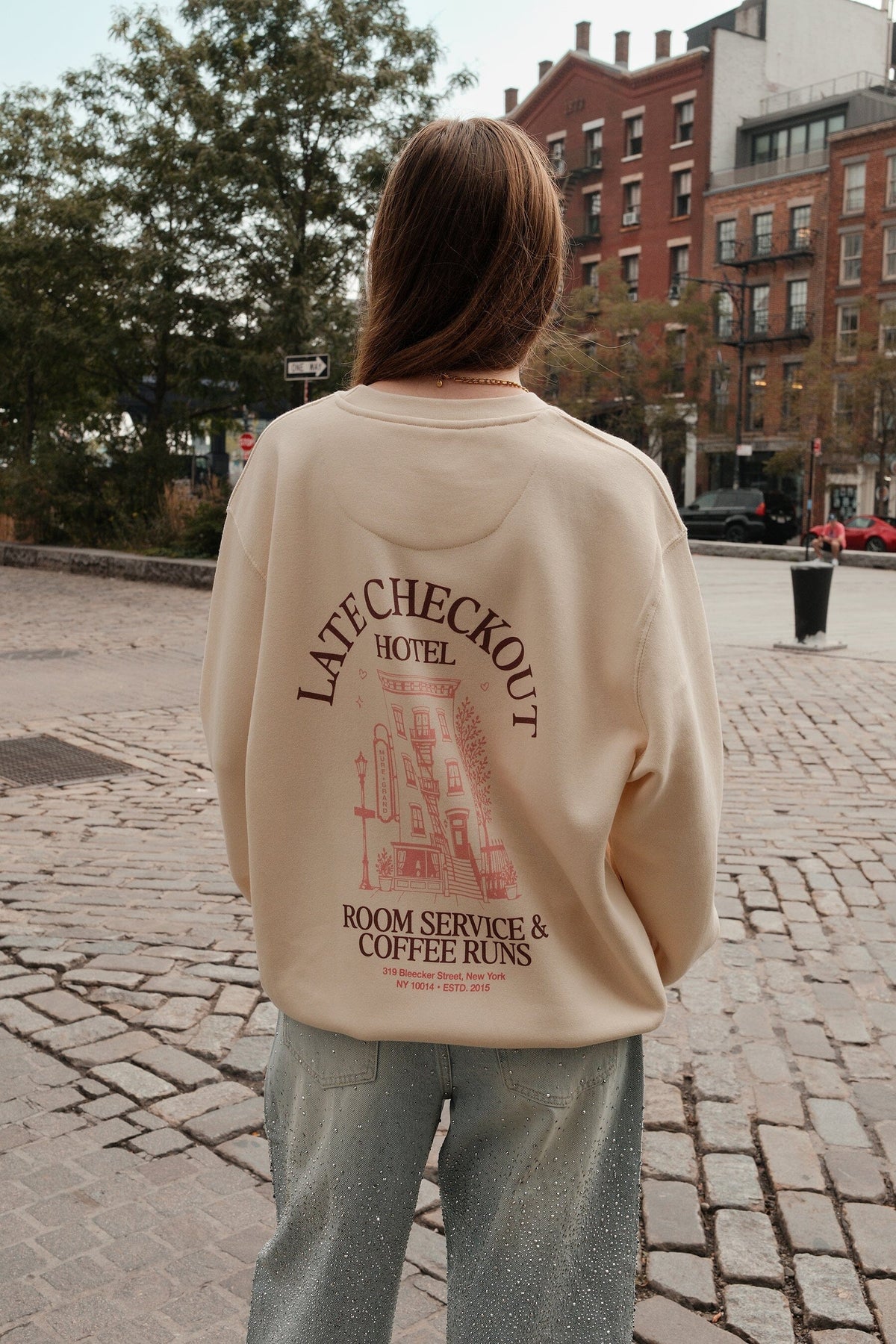 Late Checkout Graphic Sweatshirt sweatshirt mure + grand 