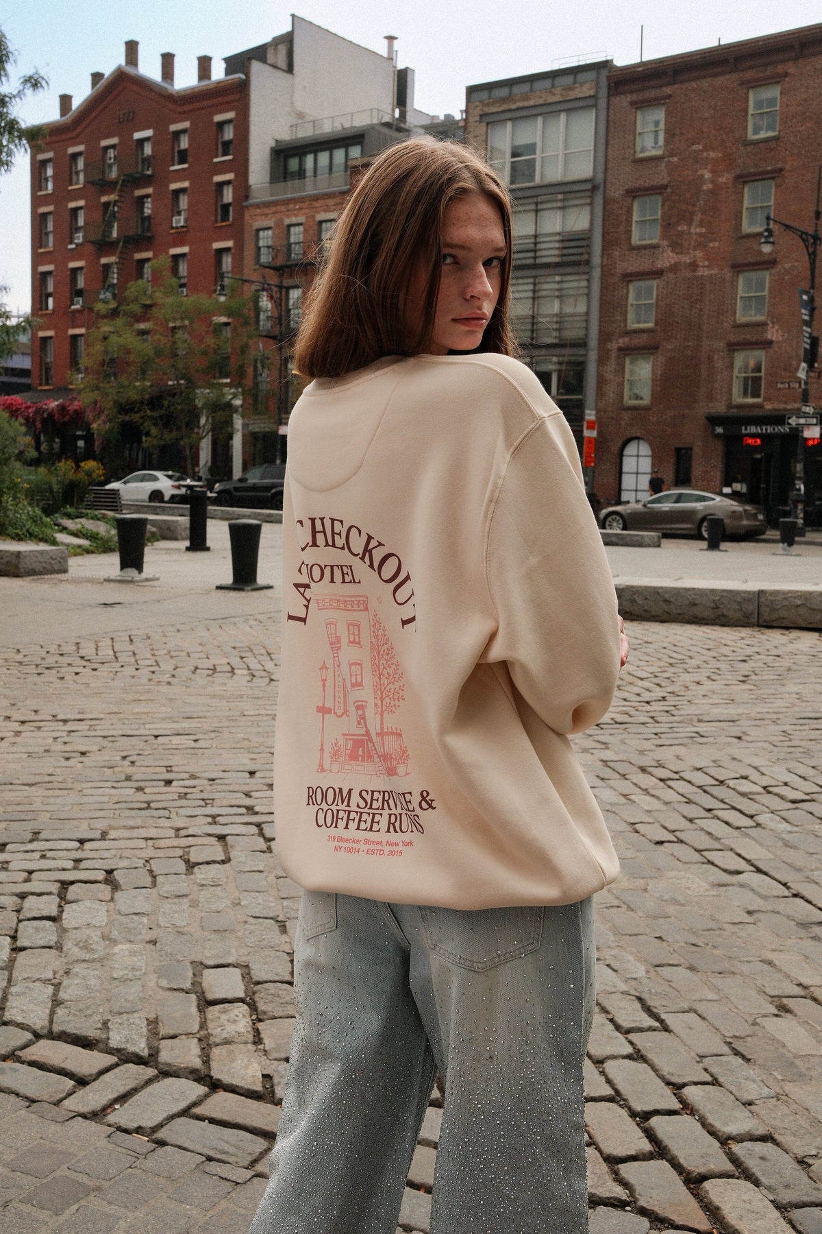 Late Checkout Graphic Sweatshirt sweatshirt mure + grand 