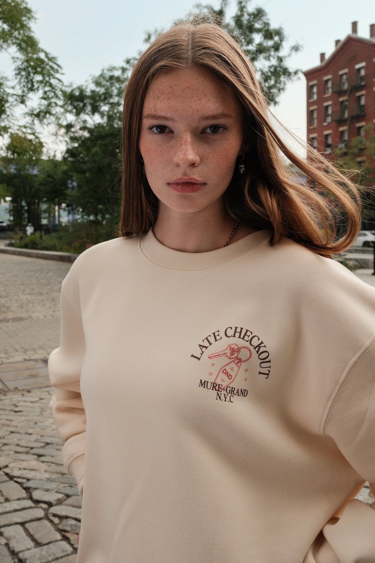 Late Checkout Graphic Sweatshirt sweatshirt mure + grand 