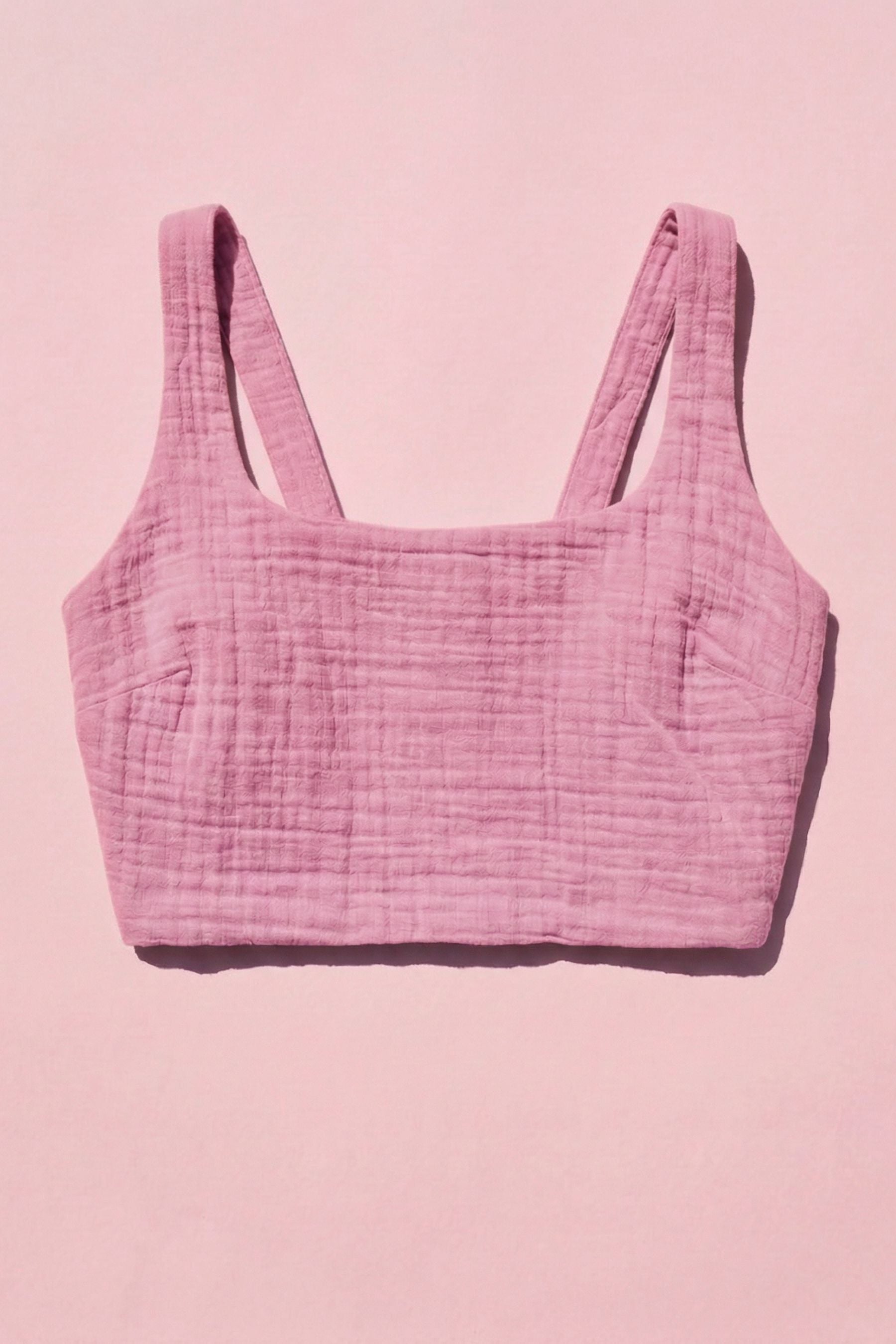 Leah Crop Top Clothing Mure + Grand M&G Pink S/M 