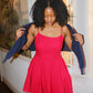 Leilana A Line Mini Dress Clothing Mure + Grand 