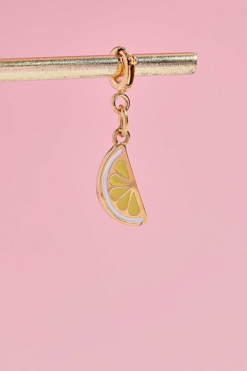 Lemon Slice Charm With Spring Clip Mure + Grand 
