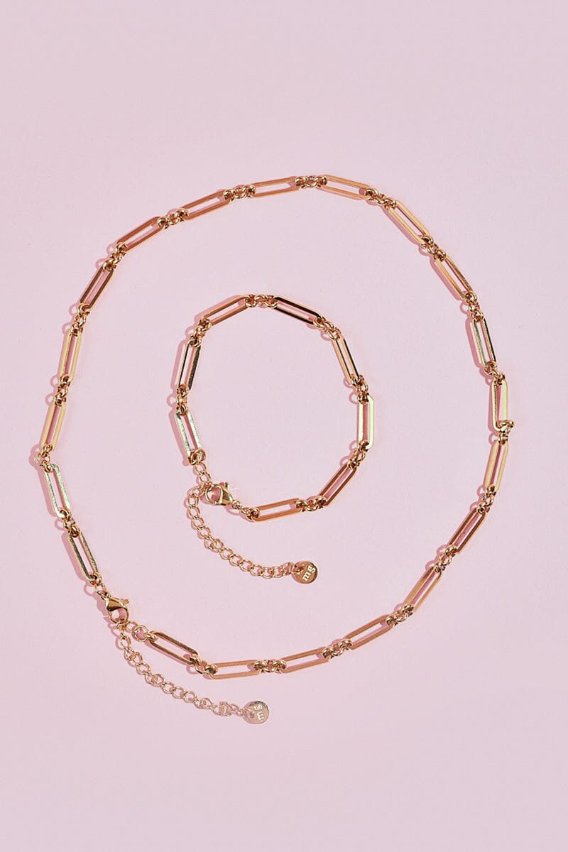 Linked Chain Necklace Necklaces mure + grand 