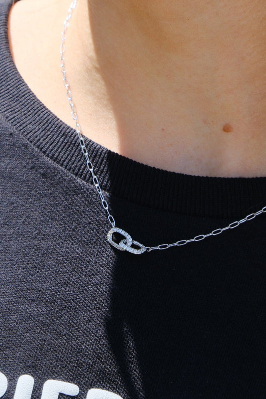 Linked Sterling Silver Necklace Necklaces mure + grand 