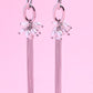 Long Chain Tassel with Pearls Statement Earring Earrings mure + grand 