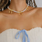 Louise Bow and Pearl Necklace Necklaces mure + grand 