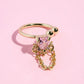 Love Chain Ear Cuff Earring mure + grand Gold 
