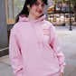 Love Me Like I Love New York Crop Graphic Hoodie (Pink) Hoodie mure + grand 