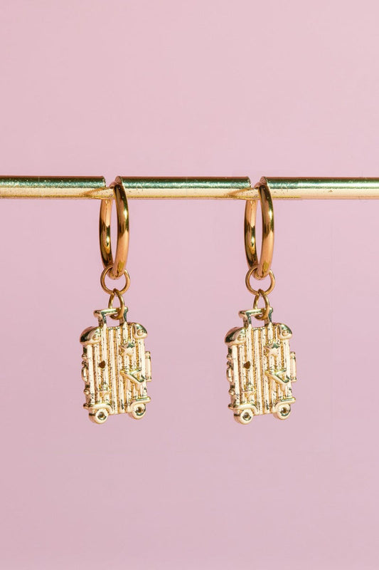 Love Travelling Charm Dangle Earrings Earrings mure + grand 