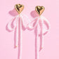 Lovely Bow with Beads Statement Earring Earrings mure + grand 
