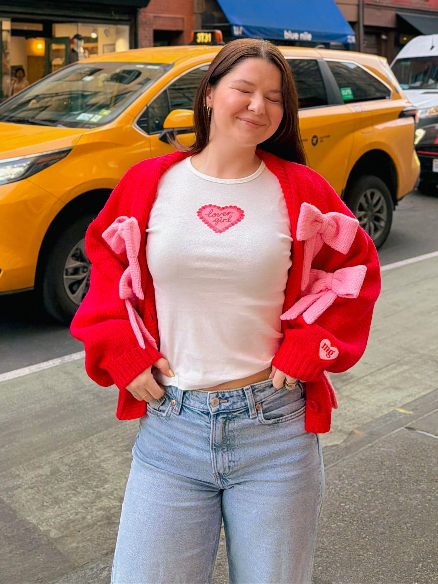 Lover Girl Long Sleeve Baby Tee Baby Tee mure + grand 