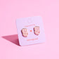 Luck of the Roll Enamel Charm Stud Earrings Earrings mure + grand 