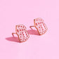 Luck of the Roll Enamel Charm Stud Earrings Earrings mure + grand 