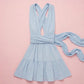 Maeve Wrap Mini Dress Clothing Mure + Grand 
