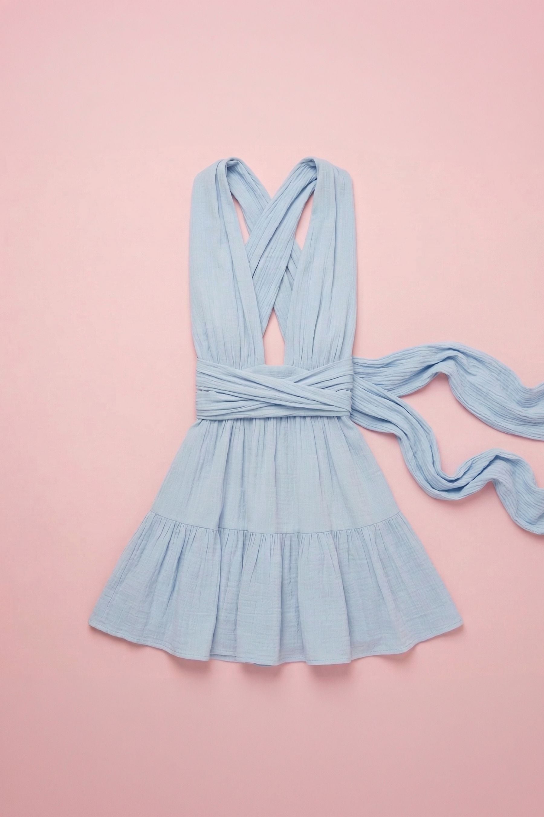 Maeve Wrap Mini Dress Clothing Mure + Grand 
