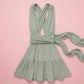 Maeve Wrap Mini Dress Clothing Mure + Grand Mint One size 