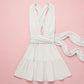 Maeve Wrap Mini Dress Clothing Mure + Grand White One size 