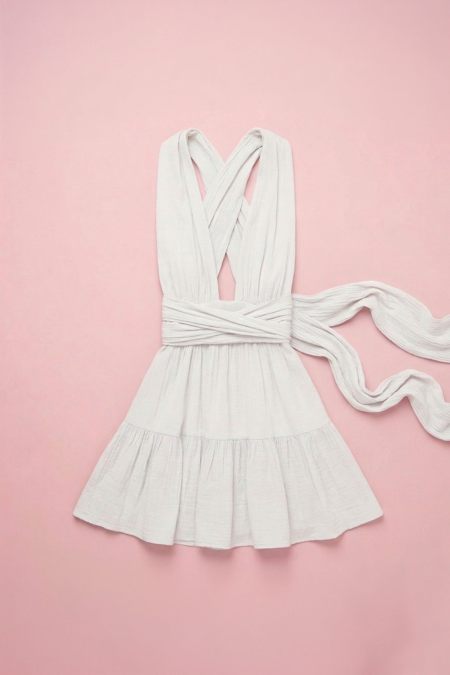 Maeve Wrap Mini Dress Clothing Mure + Grand White One size 