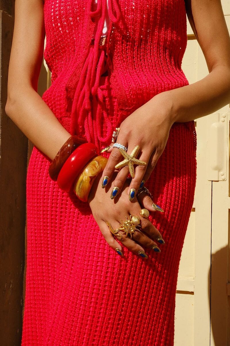 Malibu Starfish Adjustable Stacking Ring Rings mure + grand 