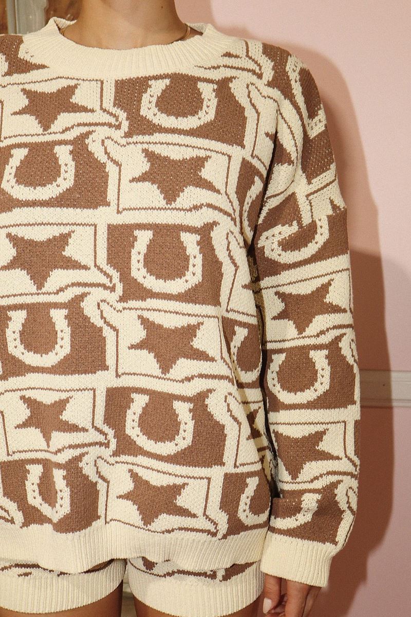 Marfa Western Theme Monogram Sweatshirt Clothing Bailey Rose 