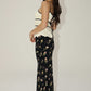 Marigold Floral Maxi Skirt With A Slim Silhouette Clothing Bailey Rose 