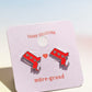 Massachusetts Love Enamel Charm Stud Earrings Earrings mure + grand 