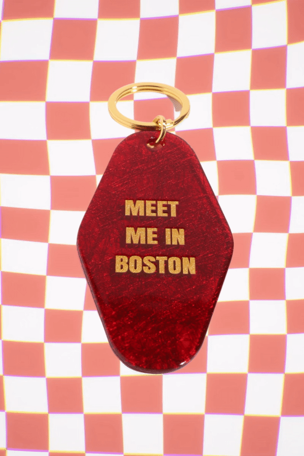 Meet Me in Boston Motel Keychain Keychain mure + grand 