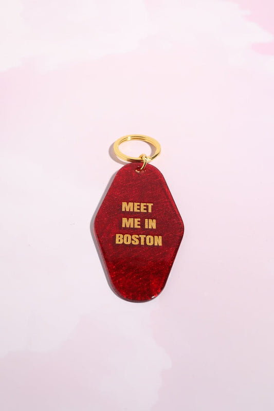 Meet Me in Boston Motel Keychain Keychain mure + grand 