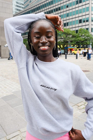 Meet Me in NY Embroidered Sweatshirt