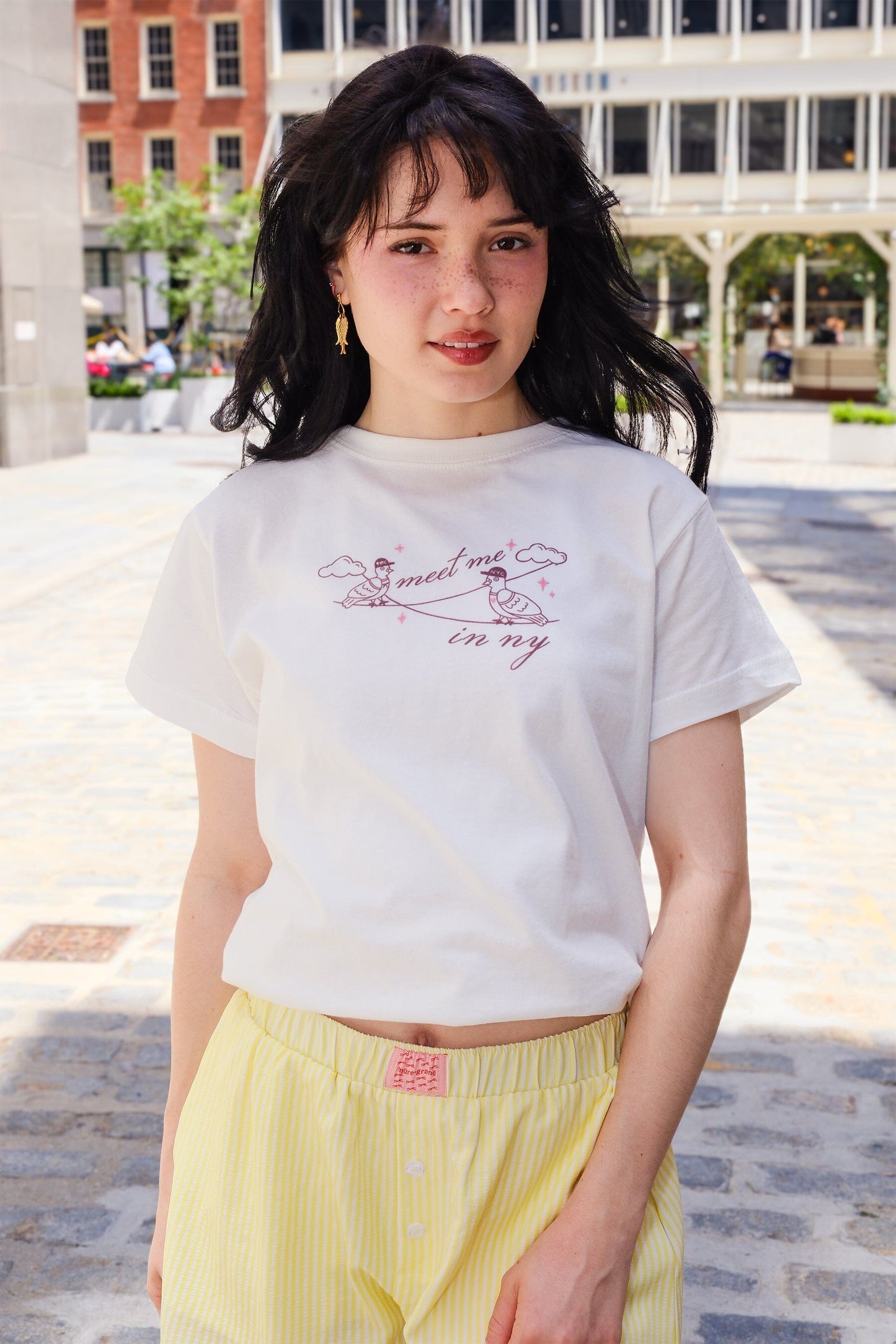 Meet Me in NY Pigeons T-shirt t-shirt mure + grand 