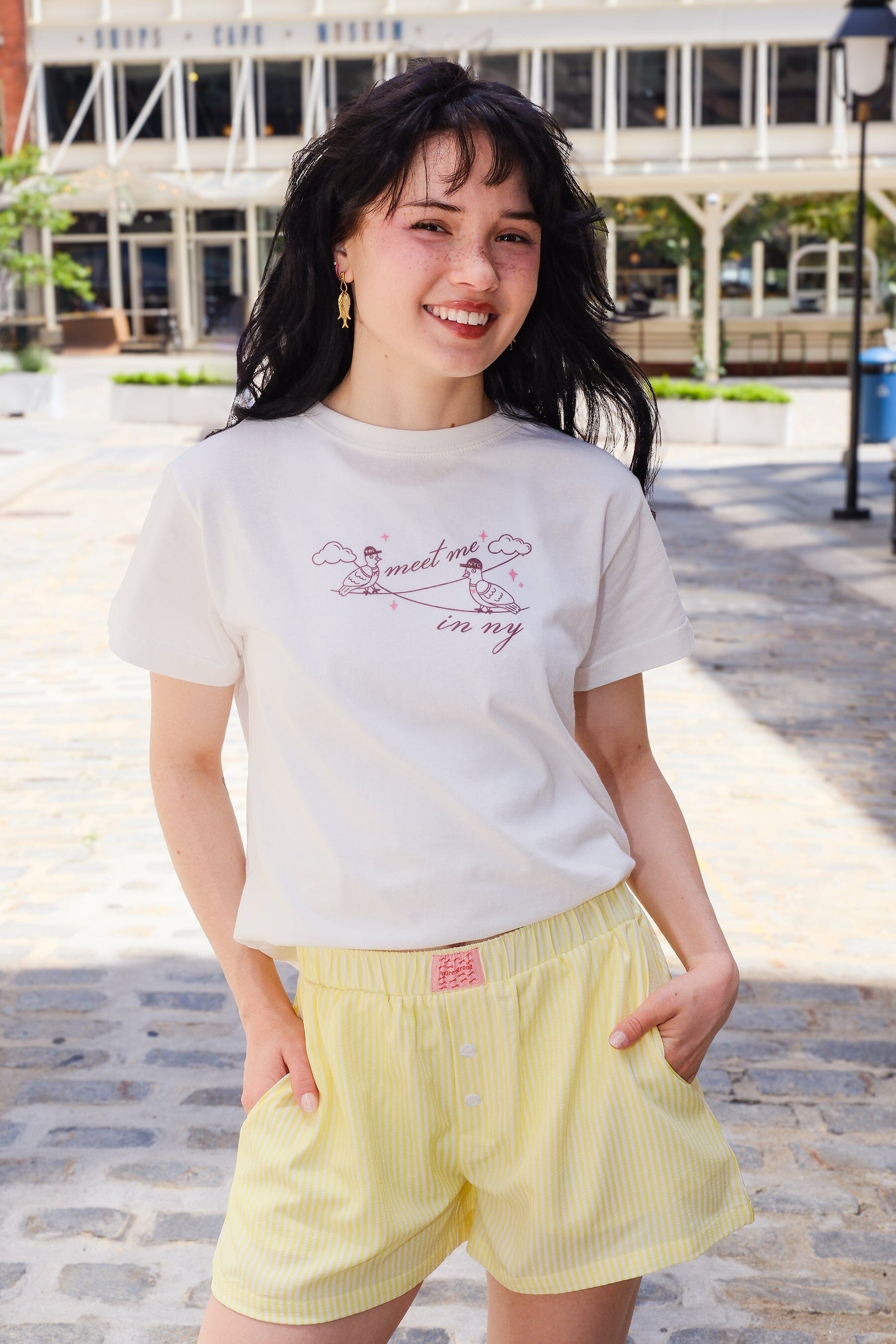 Meet Me in NY Pigeons T-shirt t-shirt mure + grand 