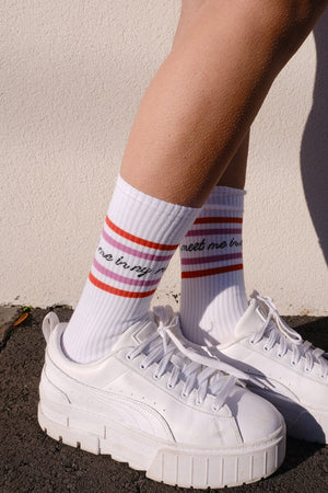 Meet Me In NY Tube Socks