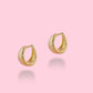 Melody sterling silver huggies Earrings mure + grand 
