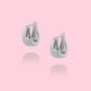Melody sterling silver huggies Earrings mure + grand Silver 