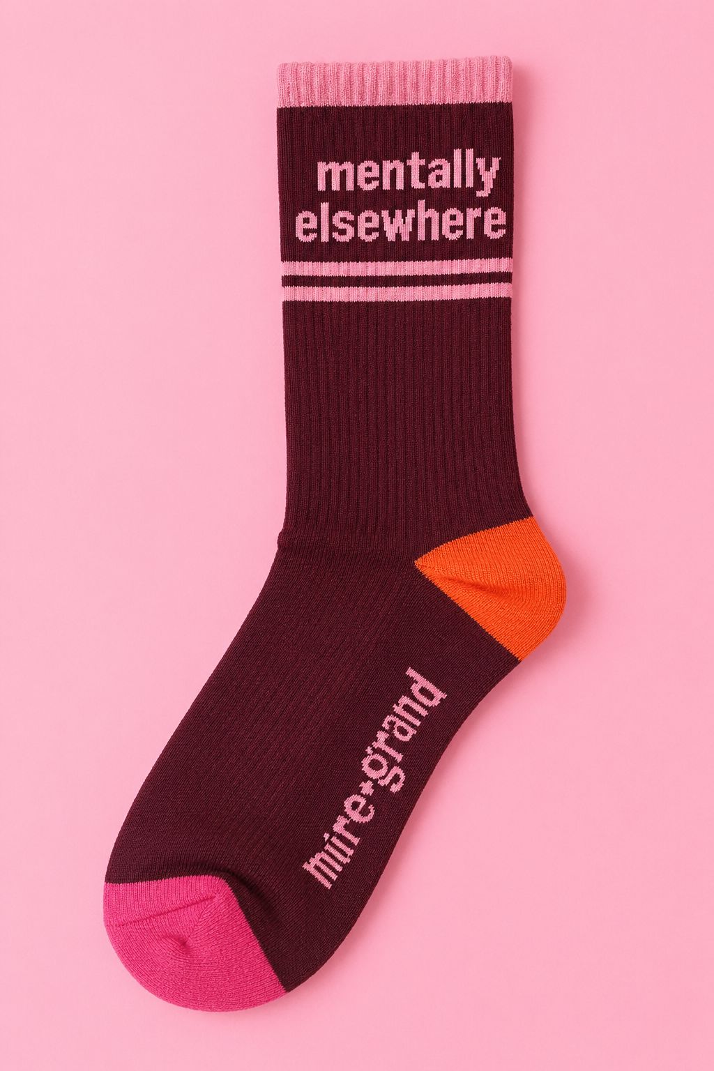Mentally Elsewhere Tube Sock Socks mure + grand 