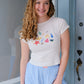 Mermaid Off Duty Baby Tee t-shirt mure + grand 