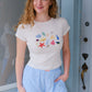Mermaid Off Duty Baby Tee t-shirt mure + grand 