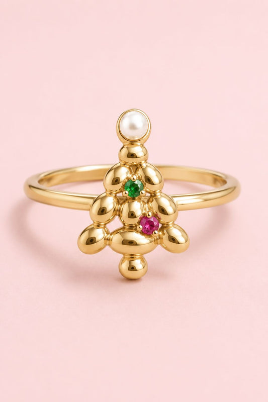 Merry & Bright Pearl Stacking RingMure + Grand