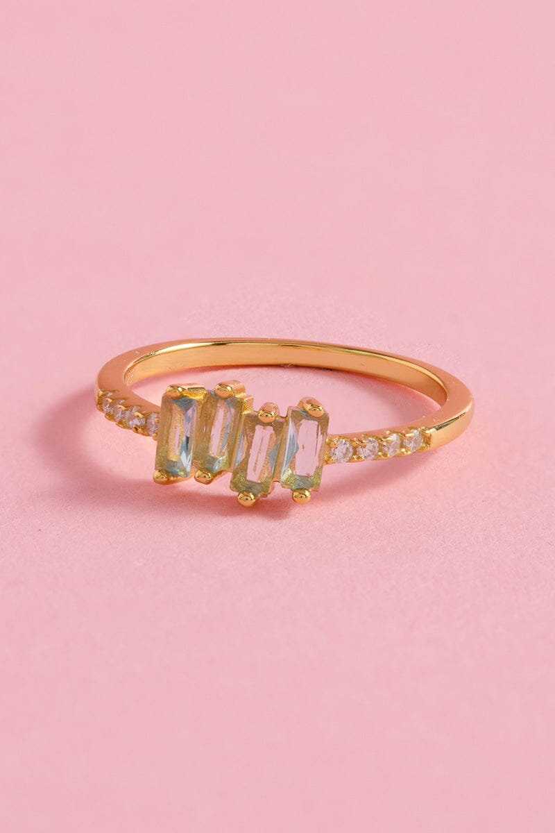 Midnight Ocean Sterling Silver Ring Ring mure + grand 