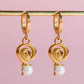 Mini Spiral & Stone Charm Dangle Earrings Earrings mure + grand 