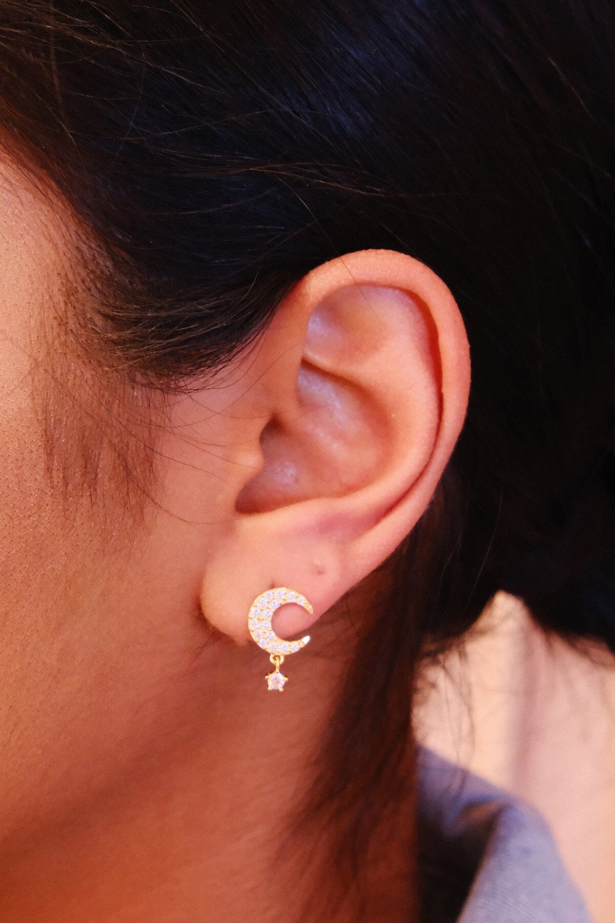 Moonlight Sterling Silver Stud EarringsMure + Grand
