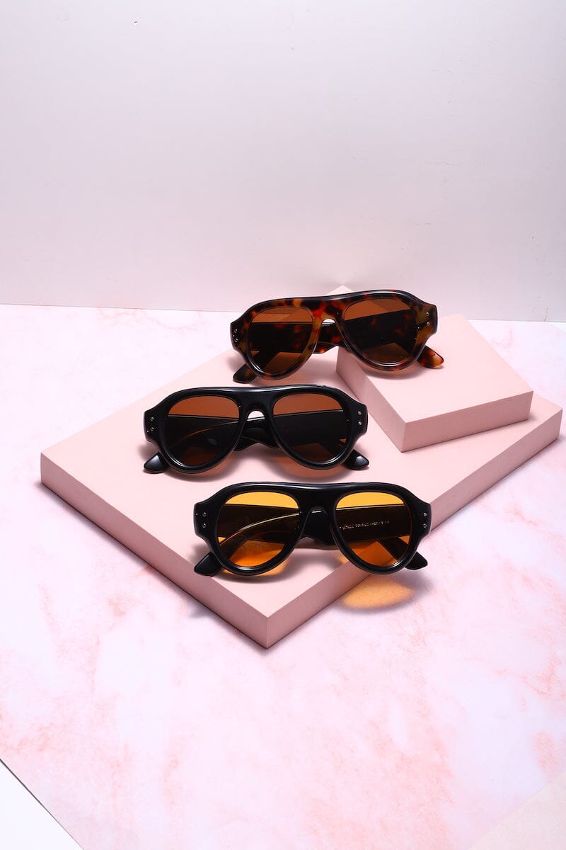 Ms Iconic Oversized Aviator Frame Sunnies Sunglasses mure + grand 