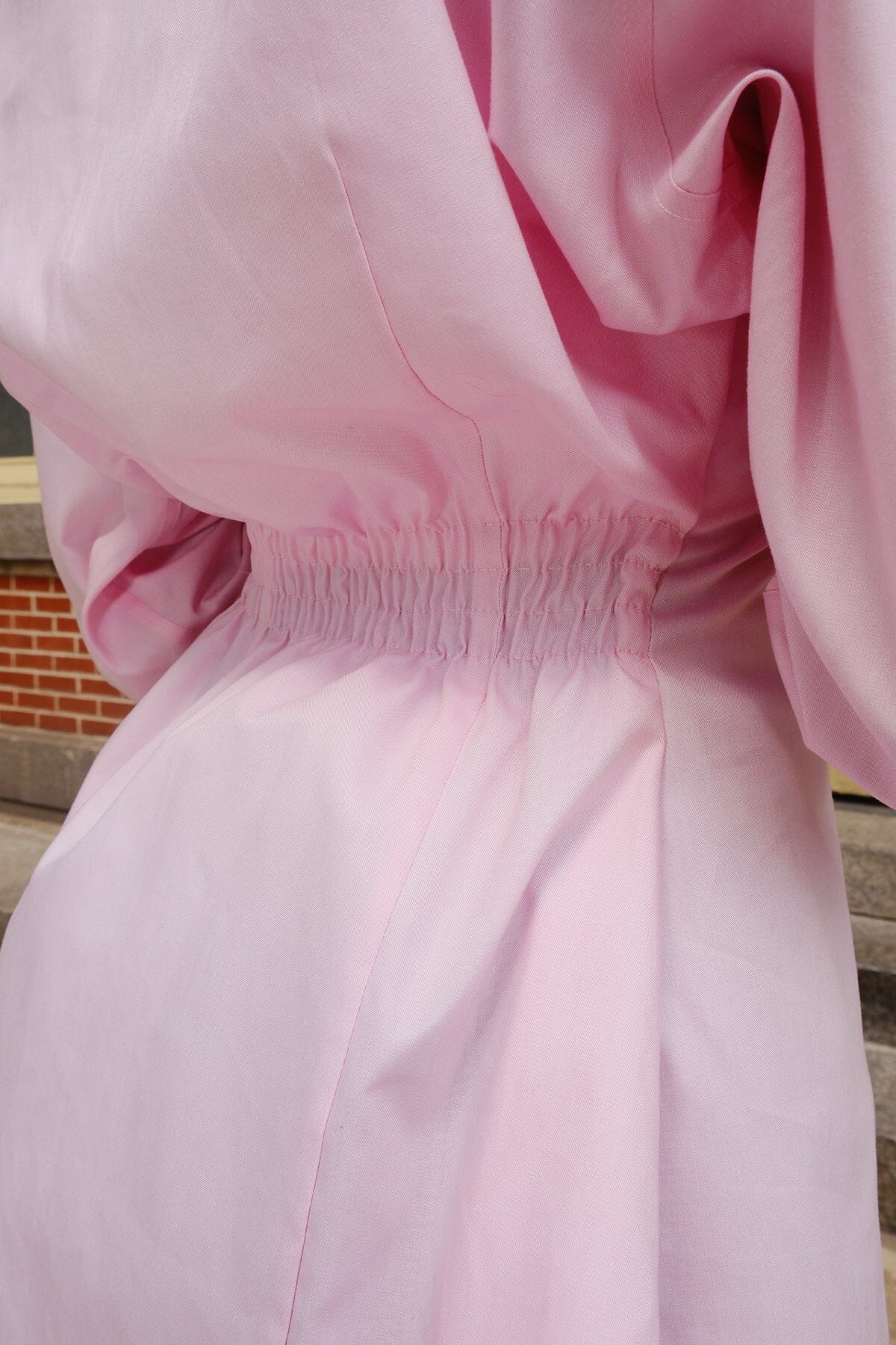Mure + Grand x Second Thoughts Upcycled Pink Button Down Shirt Top Mure + Grand 