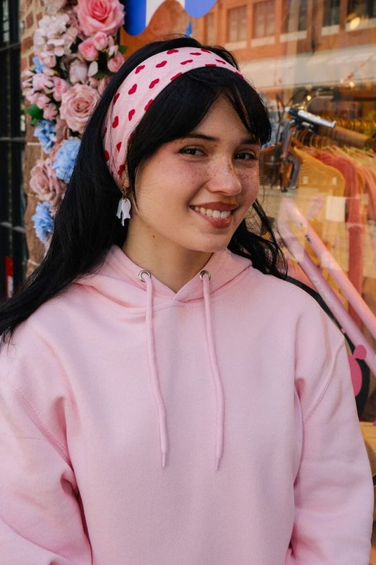 My Heart Stretchy Headband Hair Accessory mure + grand Pink 